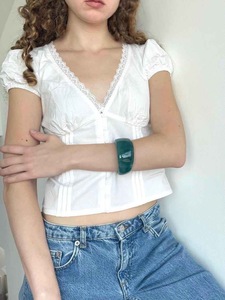 Pulseras y Brazaletes de Resina para Mujer, Nueva Colección, Joyería Estilo Ángel para Fiestas y Bodas, Alta Calidad - Product Image 5