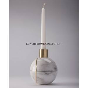 เชิงเทียนอลูมิเนียมสีเงินโบราณผู้ถือเทียนออกแบบที่น่าชื่นชมตกแต่งโต๊ะบ้านและงานแต่งงานในร่มเชิงเทียน - Product Image 4