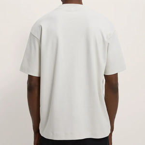 T-shirt pour homme en coton 100% personnalisé avec votre logo de marque, coupe décontractée, taille plus, anti-UV, respirant, écologique - Product Image 4