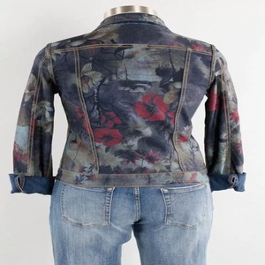 OEM Veste en jean unisexe personnalisée Manteaux en jean Veste de travail dégradée délavée à l'acide Veste en jean - Product Image 3