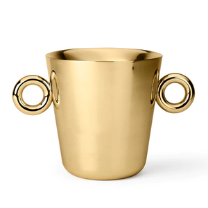 Cuvette de boisson de concepteur de couleur argentée pour des utilisations de mariage panier de stockage de glace martelé cuisine de taille personnalisée et panier de glace de table - Product Image 2