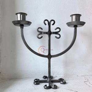 Bougeoir en fer massif noir de style antique, décoration d'intérieur, bougeoir moderne, meilleure qualité, unique, table, nouveaux mariages, Noël - Product Image 2