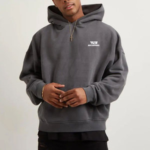 Sudadera con capucha de gran tamaño con logotipo impreso OEM de alta calidad, sudaderas con capucha de algodón para hombre, sudaderas con capucha de gran tamaño para invierno - Product Image 6