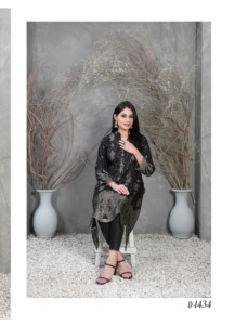 Salwar Kameez pour femmes de haute qualité, imprimé floral modeste, vêtements d'hiver, tissu naturel lavable, tissu broshia banarsi, coupe droite - Product Image 5