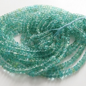 New Arrival Blue Sky Apatite Smooth Roundel Handmade Loose <b>Stone</b> for Jewelry Making Natural Stones Strand Unit 4X5MM 18 Inches - Product Image 1