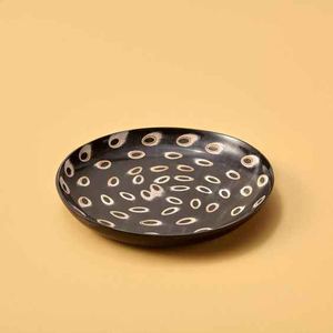 Plato de servicio decorativo hecho a mano con cuerno de búfalo pulido, vajilla ecológica elegante para comedor rústico para hoteles - Product Image 5