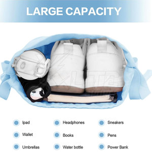 Bulk Supply Premium Foldable <b>Drawstring</b> Gym <b>Bag</b> with Reinforced Stitching Polyester Lining Smart Safety for Gym & Fitness Use - Product Image 6