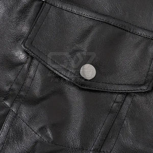 Custom Casual <b>Men</b> Leather <b>Vest</b> High Quality New Fashion Genuine Leather <b>Vest</b> For <b>Men</b> In High Quality - Product Image 5