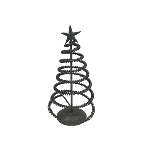 Article décoratif de vaisselle en fer au design élégant fini noir pour Noël décoratif fait à la main en gros en vrac - Product Image 1