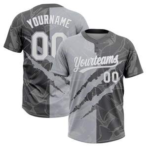 Maillots de softball unisexe pour entraînement fitness chemises à deux boutons meilleure qualité en différentes couleurs de contraste uniforme de sport d'équipe - Product Image 5