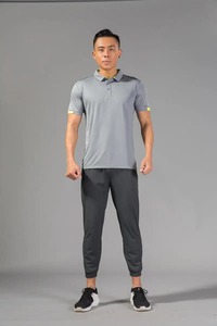 Polos para hombre, camiseta POLO informal de secado rápido, camiseta transpirable de manga corta con cuello estampado personalizado, traje de trabajo bordado - Product Image 2