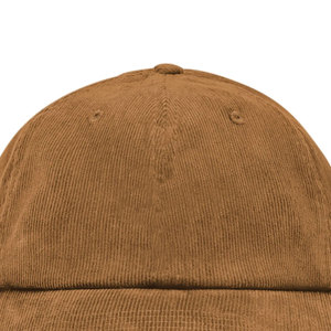 Gorro de pana de 5 paneles hecho a medida sin construir, precio al por mayor, Snapback para hombres, estilo deportivo con patrón de punto - Product Image 6
