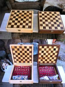 Juego de Ajedrez de tablero plegable personalizado al por mayor, piezas de ajedrez de madera de lujo de gran tamaño para niños - Product Image 5