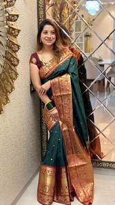 Aura Narayan Pattu Saree Silky Party Wear pour les occasions Design élégant en soie - Product Image 6