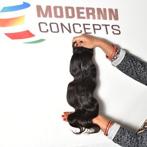 Paquets de cheveux humains vierges indiens bruts alignés cuticule naturelle Bodywave lâche vague profonde extensions non traitées couleur brillante naturelle - Product Image 4