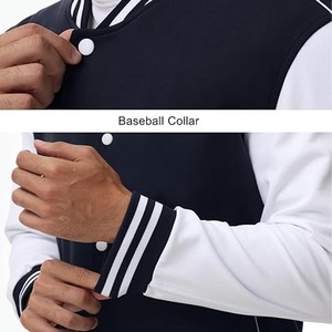 Vestes d'hiver en satin de soie personnalisées pour hommes avec bordure en fourrure de mouton, tissu tricoté, broderie, coupe-vent et imperméable - Product Image 4