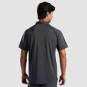 Polo de Primera Calidad, Cómodo, 100% Poliéster, Bordado, Color Sólido, Alta Transpirabilidad, Disponible en Gris, Tallas XL, 2XL, 3XL, 4XL - Product Image 2