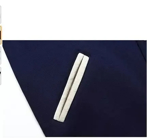 Veste universitaire brodée de style urbain, veste de baseball, jersey de sport noir et blanc, coupe ample, logo sur le devant pour l'hiver - Product Image 5