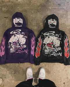 Sudadera con capucha de felpa francesa de 100% algodón con estampado DTG personalizado para hombre, Jersey de punto holgado transpirable de otoño para hombre - Product Image 2