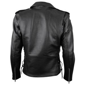 Men's Leather Jacket for Biker <b>Distressed</b> Genuine Lambskin <b>Top</b> Quality Material Wholesale Price Causal Leather Jackets - Product Image 2