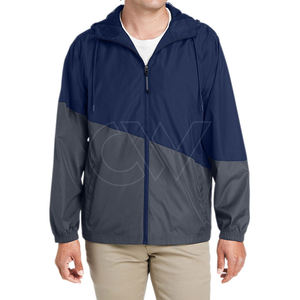 Chaqueta cortavientos de diseño personalizado Chaqueta cortavientos de color sólido Chaqueta cortavientos de calle - Product Image 3