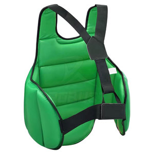 Protector de Pecho de Cuero, Ligero, Fácil de Usar, Transpirable, Ecológico, Ajuste Cómodo con Diseño Simple para Boxeo y Lucha - Product Image 6