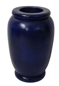 Style moderne sculpté à la main bleu foncé Vintage offre spéciale indien artisanal décor de mariage bois de manguier en vrac pots de vase à fleurs et jardinières - Product Image 5