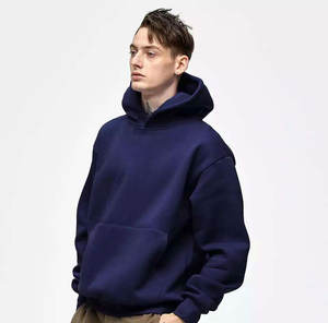 Vente en gros de sweats à capuche surdimensionnés de couleur unie pour hommes de haute qualité sweats à capuche personnalisés de haute qualité en coton pour hommes - Product Image 6