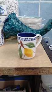 Custom 3D Relief Cute Ceramic <b>Mug</b> Hand Painted Lemon Nautical Design Handmade Dishwasher Safe Giveaway Gift Gift <b>Box</b> Packaging - Product Image 6