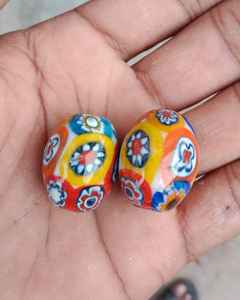 Perles en verre Millefiori colorées de haute qualité en gros 2026, perles rondes en verre pour la fabrication de bijoux - Product Image 1