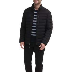 OEM ODM Veste coupe-vent d'extérieur à capuche patchwork pour homme tendance personnalisée Vestes rembourrées matelassées pour hiver pour hommes - Product Image 2