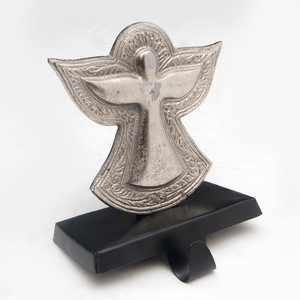 Copo de nieve de Navidad, soporte de calcetín de Metal, colgador de manto para decoración navideña, decoración de aluminio fundido para el hogar, decoración de medias - Product Image 2