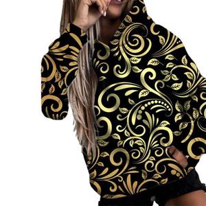 Premium qualité femmes sport décontracté à manches longues à capuche respirant coupe-vent demi fermeture éclair hauts Blouse hiver à capuche en gros ODM - Product Image 3