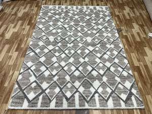 Tapis moderne en laine haute densité noué à la main, écologique, lavable, antidérapant, tissage plat, boucle tressée, design personnalisé, indien - Product Image 2