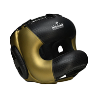 Casque de protection facial et de tête en cuir PU pour karaté et boxe, personnalisé OEM, pour sports d'équipe WINNERS INTERNATIONAL WI-BHG-14