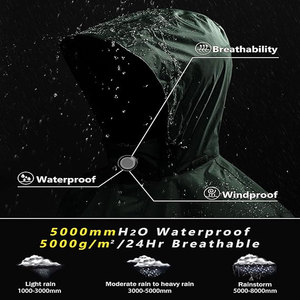 OEM Custom Logo Men's Denim Windbreaker <b>Jacket</b> Stand Collar Washed Vintage Hooded <b>Running</b> Outdoor <b>Jacket</b> for Summer <b>Winter</b> - Product Image 3