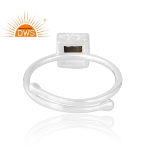 แหวนอัญมณีออบซิเดียนสีทองเงาธรรมชาติทำจากเงินสเตอร์ลิง925เหมาะสำหรับเป็นของขวัญสำหรับผู้หญิง - Product Image 2