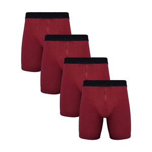 Calzoncillos Bóxer de Algodón 100% de Alta Calidad para Hombre, Sólidos, No Tejidos, Frescos, Cómodos, Transpirables y Elásticos - Product Image 3