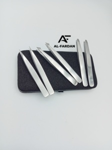 Pince à épiler les sourcils finition miroir, pointe biseautée et carrée, pour l'épilation des poils des sourcils, écologique, Instruments AL-Fardan - Product Image 6