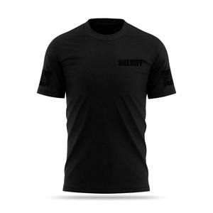 Vente en gros de marque SHERIFF pour hommes Performance coton mélangé O cou T-shirts Fitness Streetwear à prix raisonnable - Product Image 1