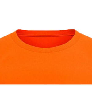 เสื้อยืดลำลองผู้ชายไซส์ใหญ่ คุณภาพสูง ปรับแต่งโลโก้ได้ สีส้ม น้ำหนัก 220 กรัม ผ้าฝ้ายออร์แกนิค 100% เป็นมิตรกับสิ่งแวดล้อม - Product Image 2