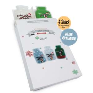 Juego de 4 calentadores de bolsillo Didi Reindeer, botella de agua caliente, calentadores para manos y pies - Product Image 4