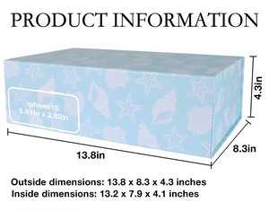 TH CBB-579 Customized Sea Star Shell Ocean Style Cardboard Magnetic Closure Gift Box Foldable Reusable Luxury Packaging - Product Image 2