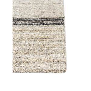 Tapis en laine et viscose tissé à la main, rayé beige et marron, pour usage domestique - Hwv-51052 - Product Image 4