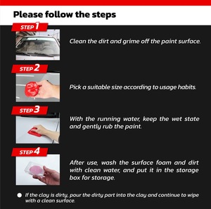 Serviette détaillant de voiture en tissu d'argile pour la décontamination de la peinture - Product Image 5