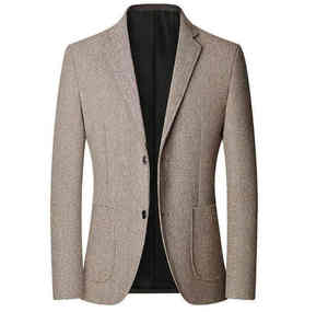 Blazer élégant à carreaux homme costume d'affaires Blazers vestes pour hommes affaires décontractées 2025 nouveau blazer de costume pour hommes - Product Image 2