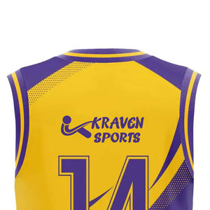 Maillot de basket-ball professionnel à col en V, respirant, vêtements de sport, maillot de basket-ball - Product Image 5