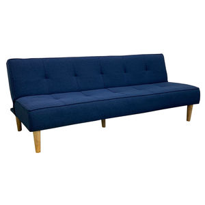 NOVO SFG68016 Blue <b>Convertible</b> Inflatable <b>Sofa</b> <b>Bed</b> 180x90cm Modern Design for Home Hotel or Mall Metal Frame - Product Image 1