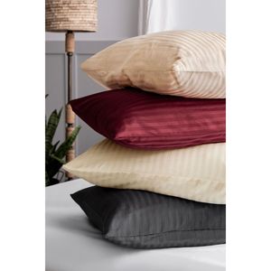 Funda de almohada de satén a rayas Juego de 2 piezas 50x70cm - Product Image 3