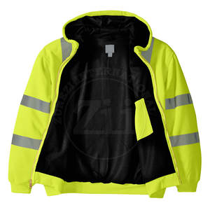 Sudaderas Reflectantes de Alta Visibilidad Cómodas y Transpirables, ANSI Clase 1, con Luz LED Intermitente, Impermeables, Servicio OEM, Logotipo Personalizado en Stock - Product Image 2